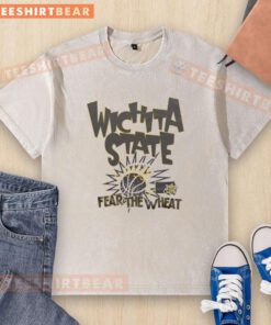 Premium Wichita State Fear The Wheat Slam washed t-shirt in vibrant colors, perfect for fans and casual wear.