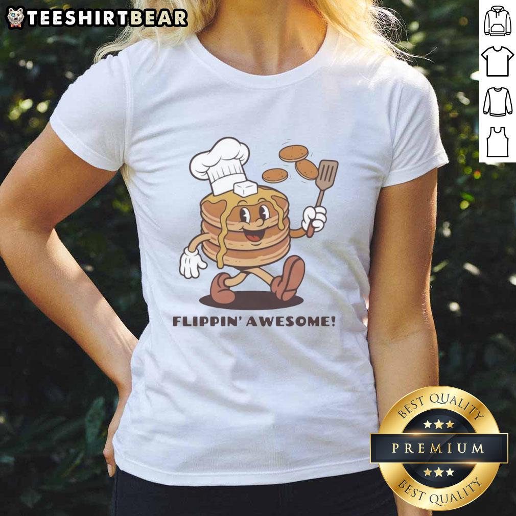 Pretty Flippin Awesome Ladies Tee featuring a stylish design on a soft fabric, perfect for casual and trendy outfits.