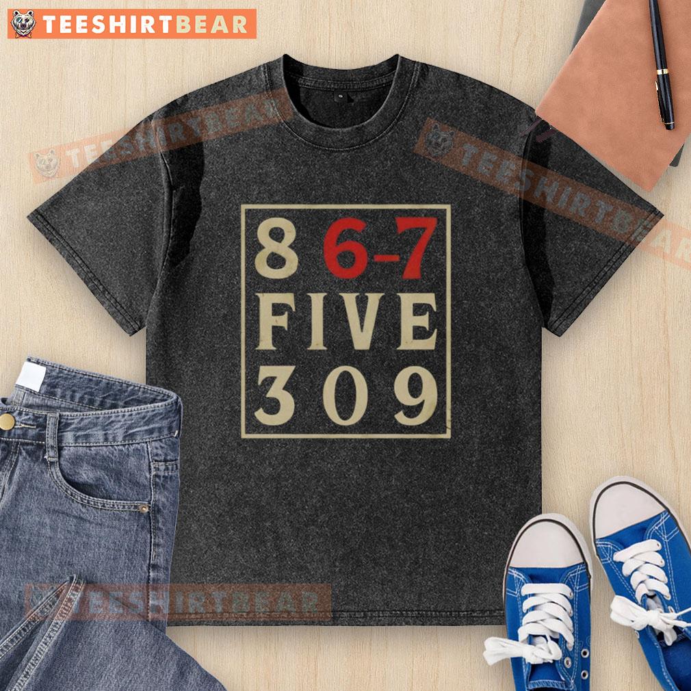 Top-867 Five 309 washed t-shirt in soft fabric, featuring a relaxed fit and stylish design, perfect for casual wear.