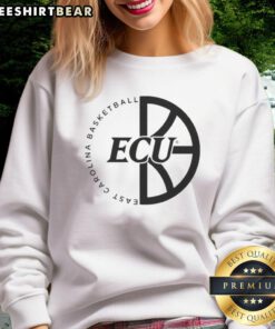 East Carolina Basketball ECU logo sweatshirt featuring vibrant colors and a comfortable design for fans.
