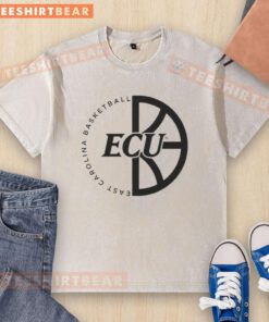 Alt Text: Top East Carolina Basketball ECU logo washed t-shirt in purple, showcasing team spirit and comfort for fans.