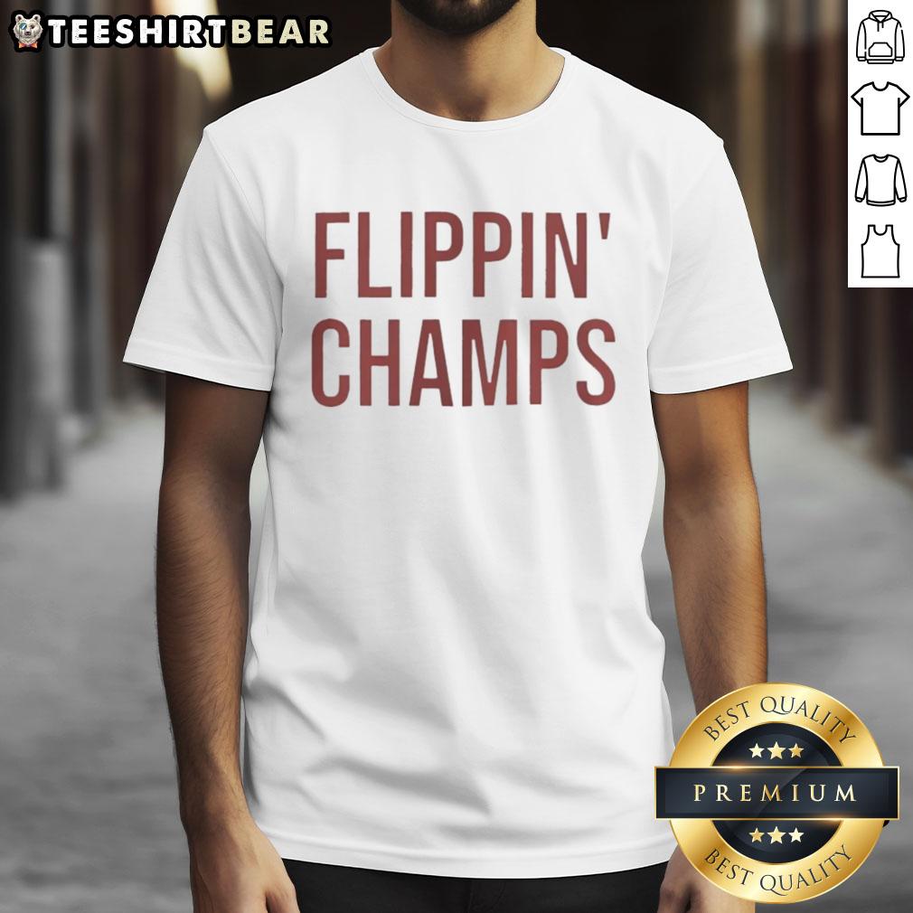 Top Flippin Champs Indiana Hoosiers Fernando Mendoza T-Shirt featuring vibrant team colors and stylish design for fans.