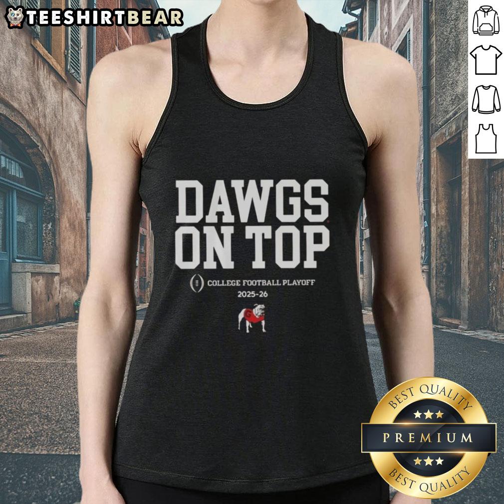 Top Georgia Bulldogs Football 2025 CFB Playoff slogan tank top showcasing team spirit and style for fans.