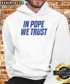Alt Text: Top In Pope We Trust Kentucky Wildcats hoodie featuring vibrant team colors and logo, perfect for fans.