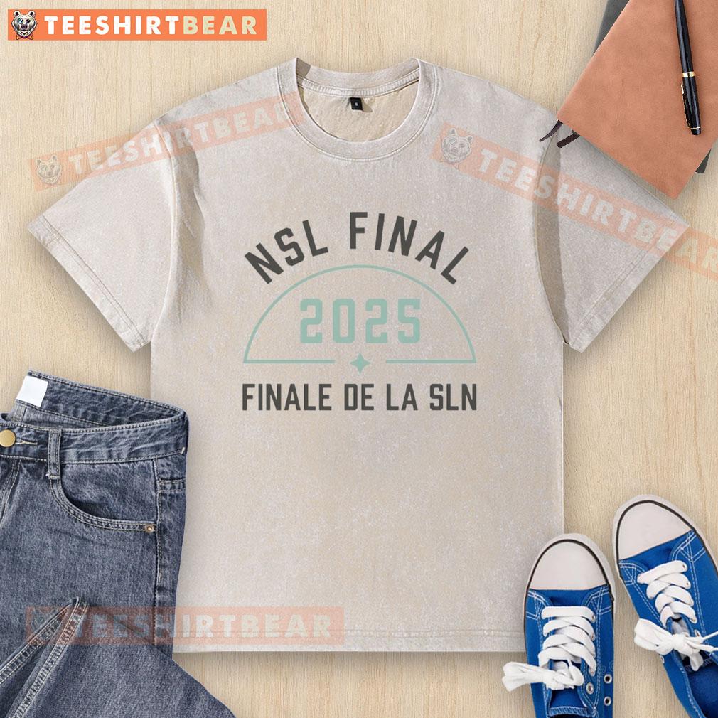 Top NSL Final 2025: SLN washed t-shirt featuring vibrant colors and stylish design for sports enthusiasts.