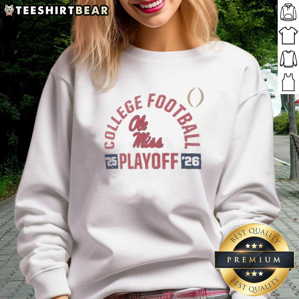 Top Ole Miss Rebels 2025-26 College Football Playoff Touchdown Sweatshirt showcasing team spirit and game day style.