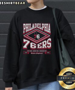Top Philadelphia 76ers heater sweatshirt in vibrant colors, perfect for fans to show team spirit and stay warm.