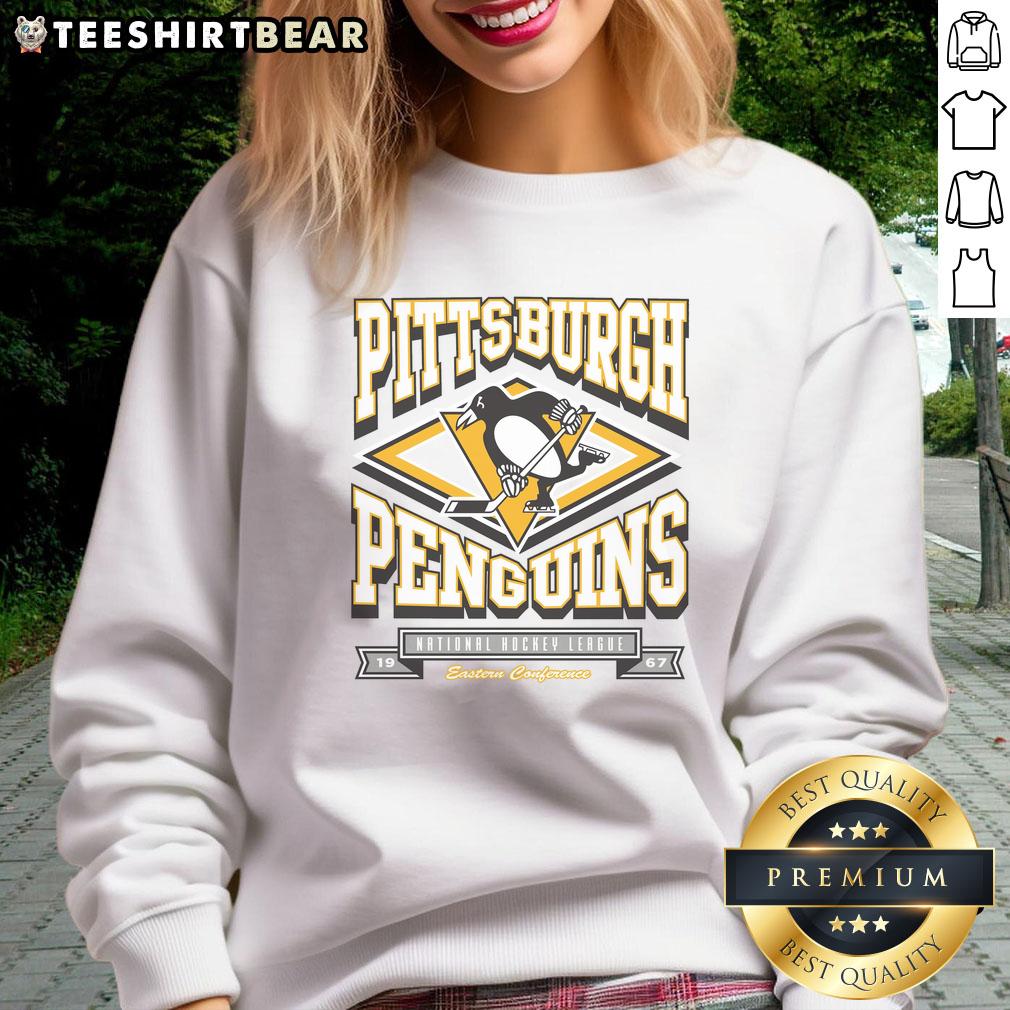 Cozy Top Pittsburgh Penguins Heater Sweatshirt in team colors, perfect for fans to stay warm during games.