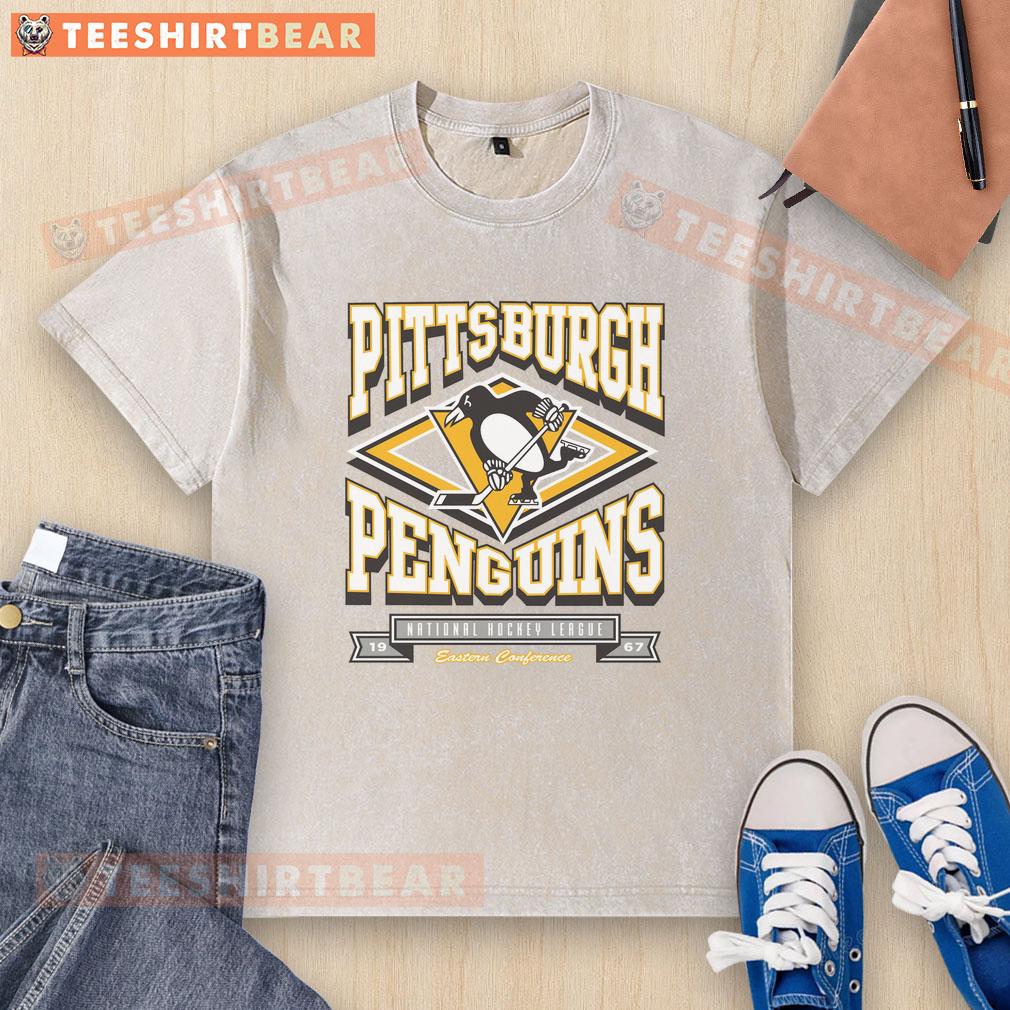 Top Pittsburgh Penguins Heater Washed T-Shirt featuring team logo and vintage design for fans and collectors.