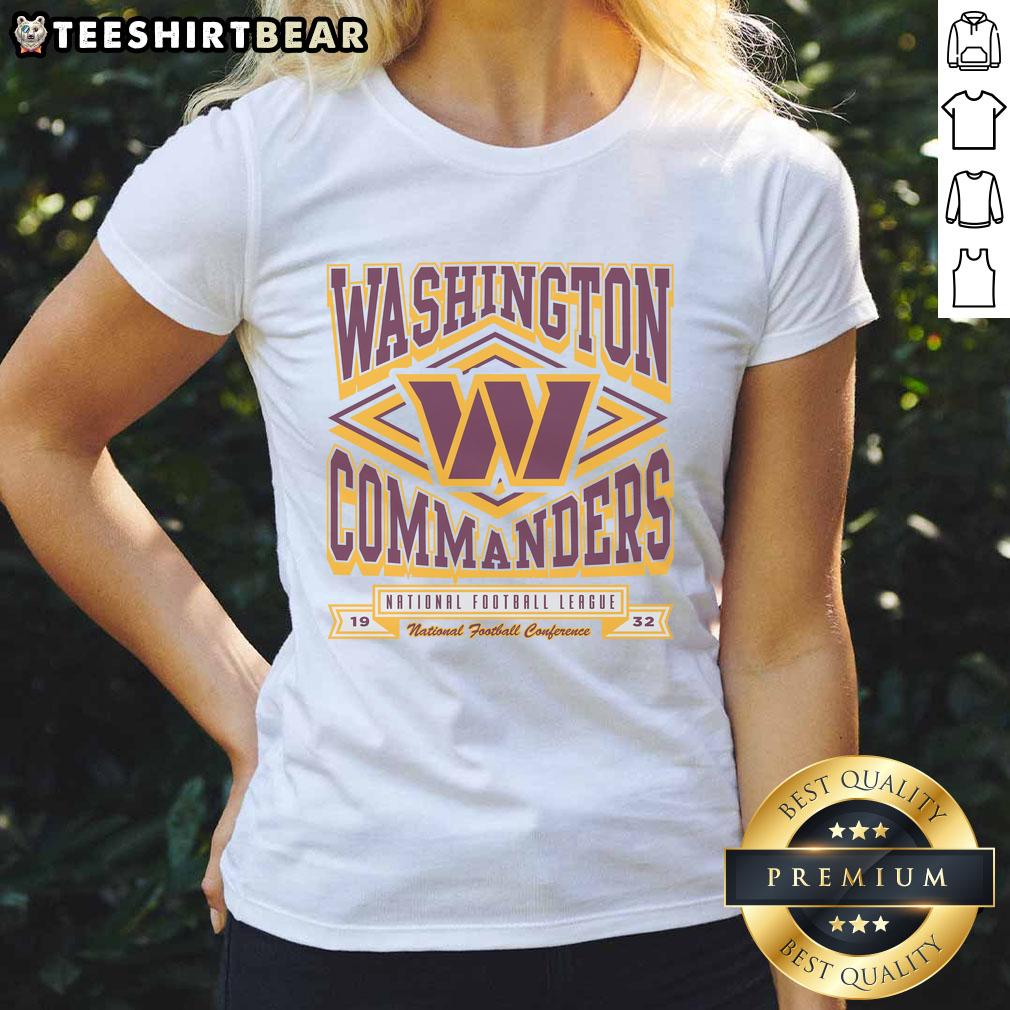 Stylish Top Washington Commanders Heater Ladies Tee in vibrant colors, perfect for game day and showing team spirit.