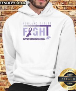 Awesome Ashland Eagles Fight Support Cancer Awareness Hoodie showcasing vibrant design and team spirit in a stylish garment.