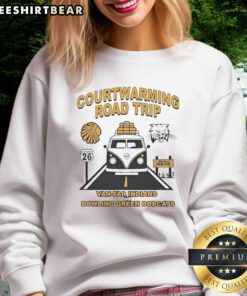 Awesome courtwarming road trip van featuring Far Indians vs Bowling Green Bobcats sweatshirt in vibrant colors.