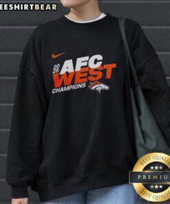 Alt Text: Awesome Denver Broncos 2025 NFC East Champions Super Bowl LX mascot sweatshirt showcasing team pride and style.