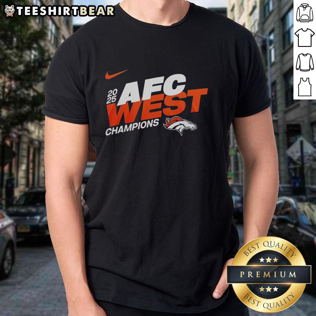 Awesome Denver Broncos 2025 NFC East Champions Super Bowl LX mascot T-shirt featuring vibrant team graphics.