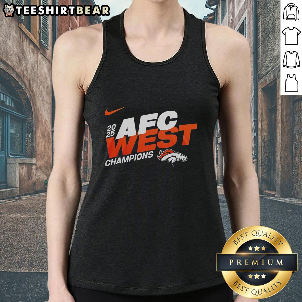 Awesome Denver Broncos 2025 NFC East Champions Super Bowl LX mascot tank top featuring vibrant team colors.