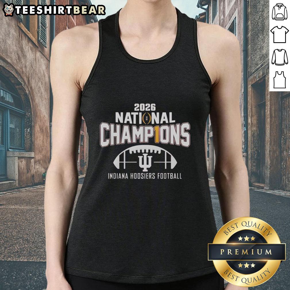 Awesome Indiana Hoosiers National Champions 2025-2026 NCAA tank top showcasing team pride and championship spirit.