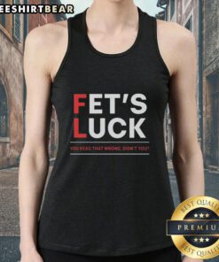 Retro tank top featuring 'Awesome - Let's Luck You Read That Wrong' graphic, perfect for casual summer outfits.