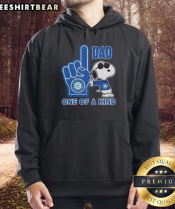 Awesome Snoopy Seattle Mariners hoodie for Dad, unique design featuring Snoopy in team colors, perfect for fans.