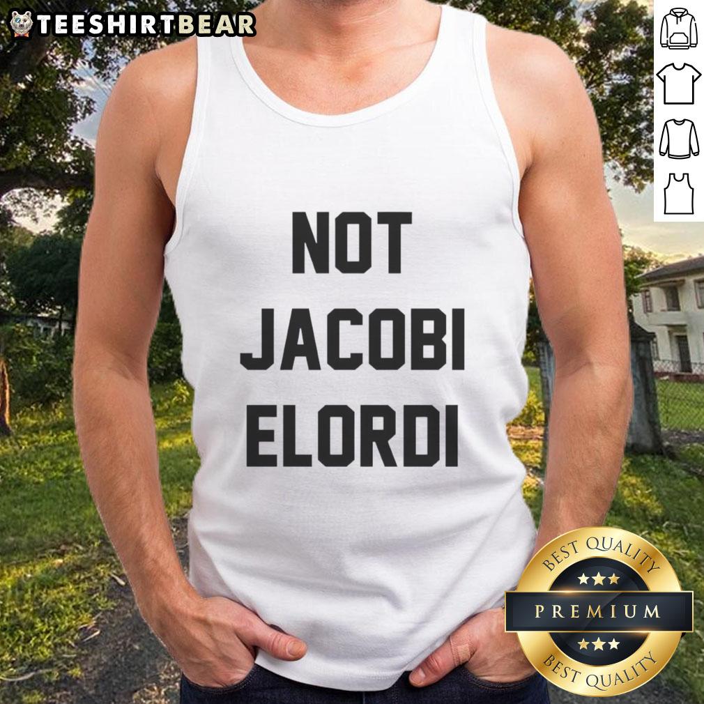 Funny Not Jacobi Elordi Cool Tank Top featuring a playful graphic design and vibrant colors, perfect for summer wear.