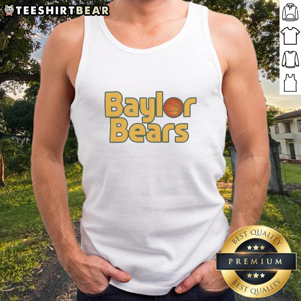 Good Baylor Bears Basketball Stacked Hoops Tank Top featuring vibrant team colors and logo for fans and athletes.
