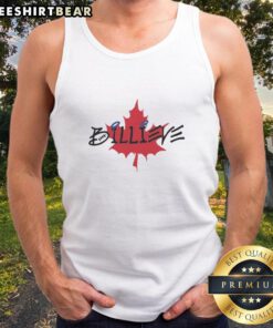 Good Buffalo Bills Billieve Super Bowl maple leaf Canada tank top featuring vibrant team colors and a stylish design.