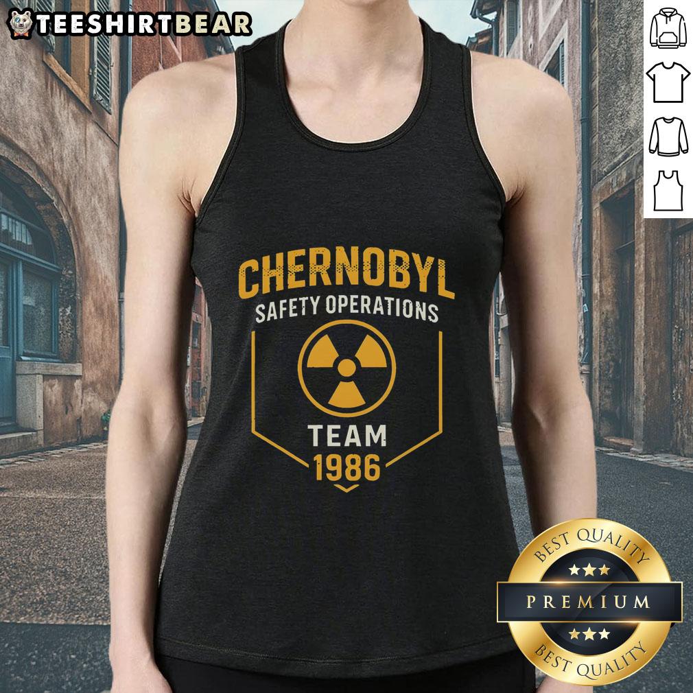 Alt Text: Good Chernobyl 1986 safety operations team wearing tank tops, showcasing heroic efforts during the nuclear disaster.