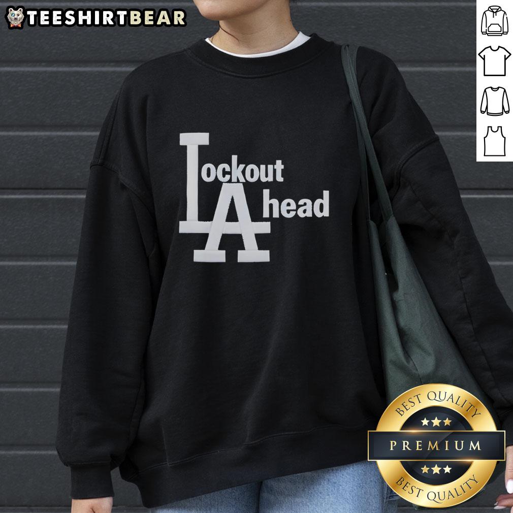 Good Los Angeles Dodgers Basketball Lockout A-Head Sweatshirt featuring team colors and logo, perfect for fans.