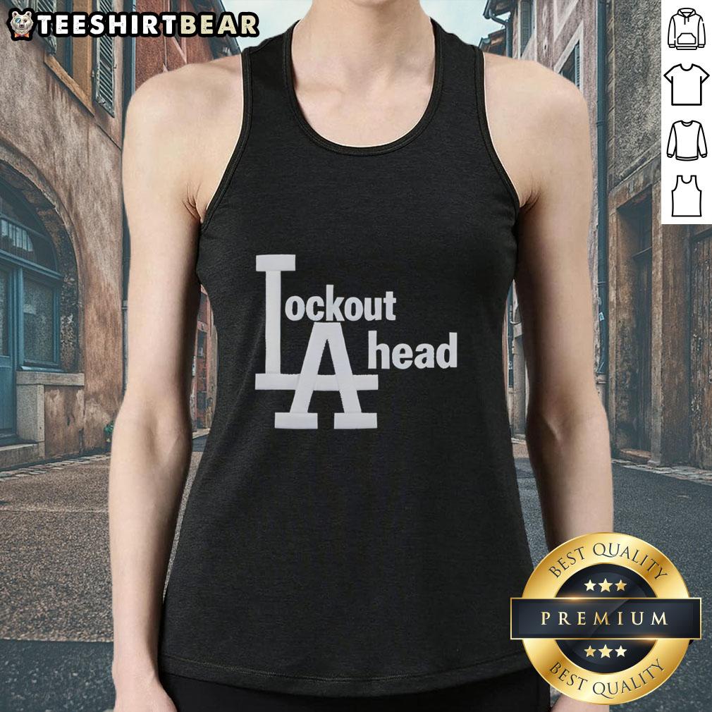 Good Los Angeles Dodgers Basketball Lockout A Head tank top featuring bold graphics and vibrant colors for fans.