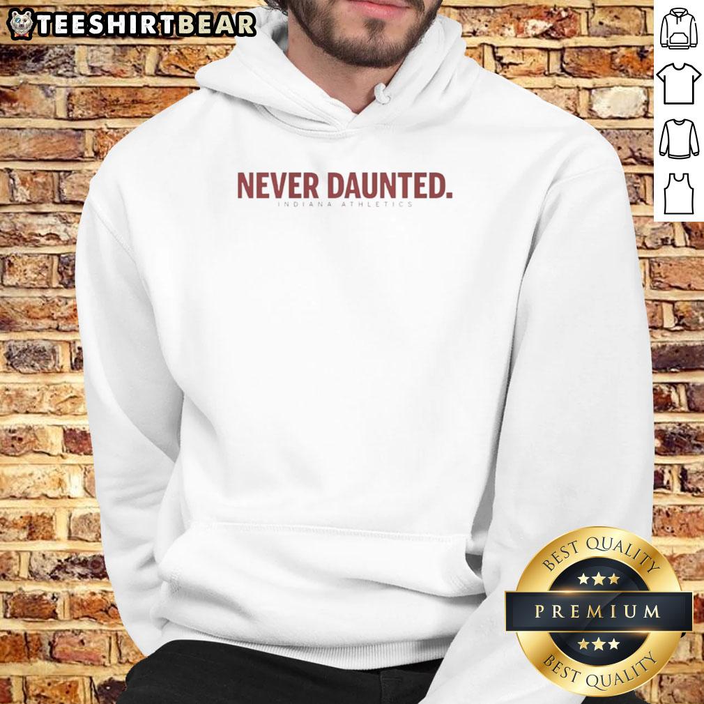 Good Never Daunted Indiana Athletics hoodie featuring Indiana Hoosiers logo, perfect for fans and casual wear.