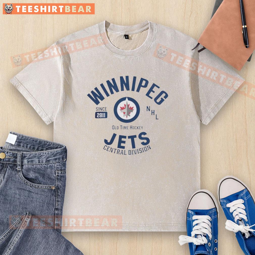 Good Winnipeg Jets Central Division Old Time Hockey t-shirt, perfect for NHL fans since 2011, featuring a vintage design.