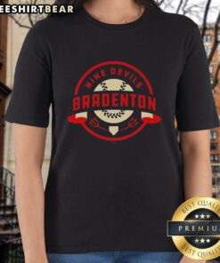 Nice Nine Devils Bradenton ladies tee featuring a stylish design and vibrant colors, perfect for casual outings.