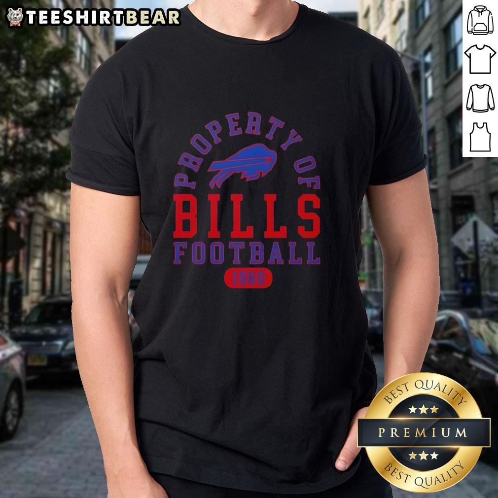 Buffalo Bills football t-shirt featuring 'Nice Property Since 1960' design, perfect for fans of the team and its history.