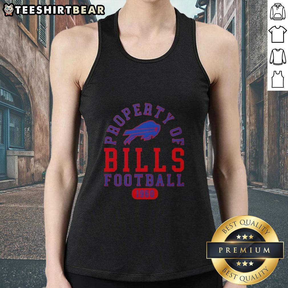 Buffalo Bills football tank top, celebrating the team's legacy since 1960, perfect for fans and casual wear.