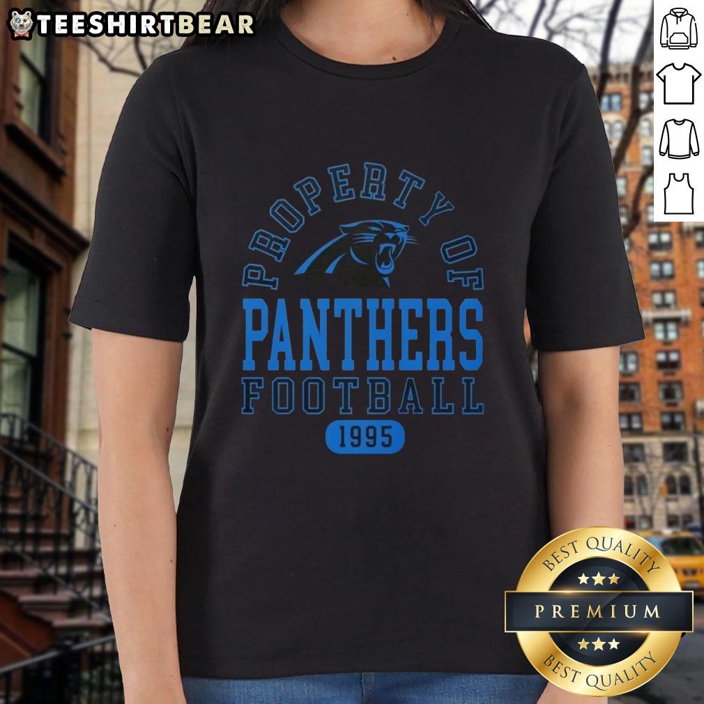 Carolina Panthers ladies tee featuring a stylish design, celebrating the team's legacy since 1995.
