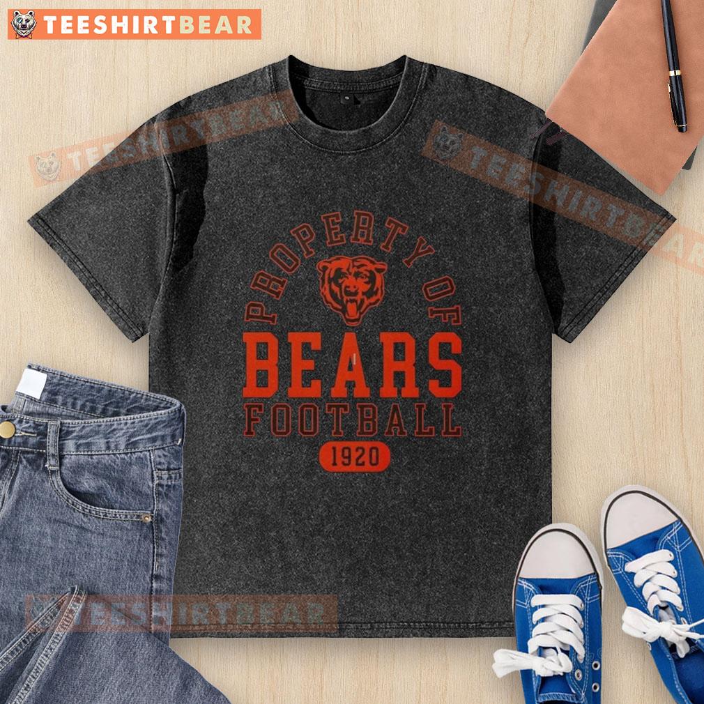 Chicago Bears football vintage washed t-shirt design, celebrating the team's legacy since 1920, perfect for fans.