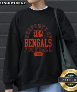 Stylish Cincinnati Bengals football sweatshirt since 1968, featuring team logo and vibrant colors for fans.