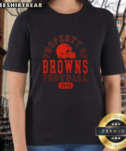 Stylish Cleveland Browns Ladies Tee, celebrating the team's legacy since 1946, perfect for fans and casual wear.
