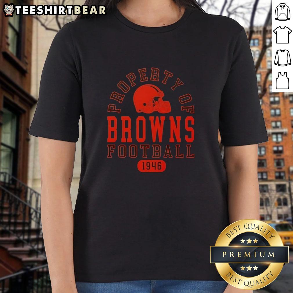 Stylish Cleveland Browns Ladies Tee, celebrating the team's legacy since 1946, perfect for fans and casual wear.
