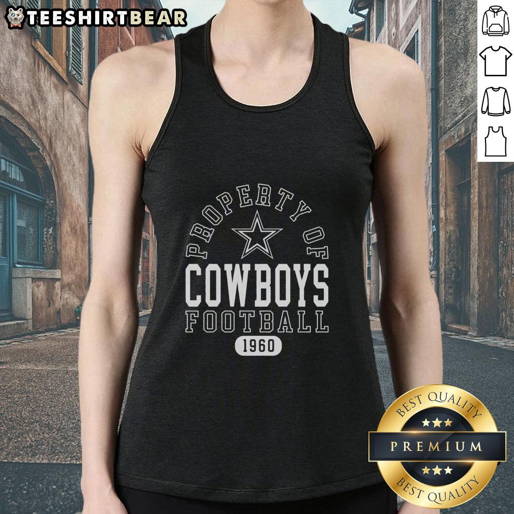 Stylish Dallas Cowboys football tank top featuring the team's logo, celebrating their legacy since 1960.