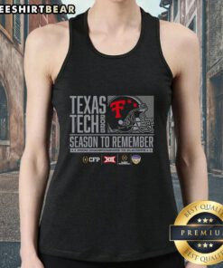 Alt Text: Stylish tank top featuring Nice Texas Tech 2025 Season to Remember design, perfect for fans and summer wear.