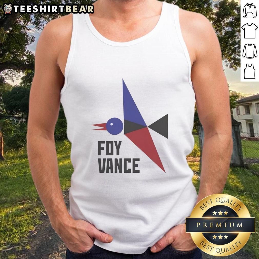 Official Foy Vance Bird Tank Top featuring a stylish design perfect for summer music festivals and casual wear.