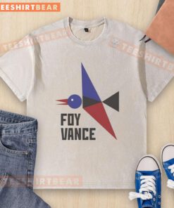 Official Foy Vance Bird Washed T-Shirt featuring a unique bird graphic, perfect for fans and casual wear.