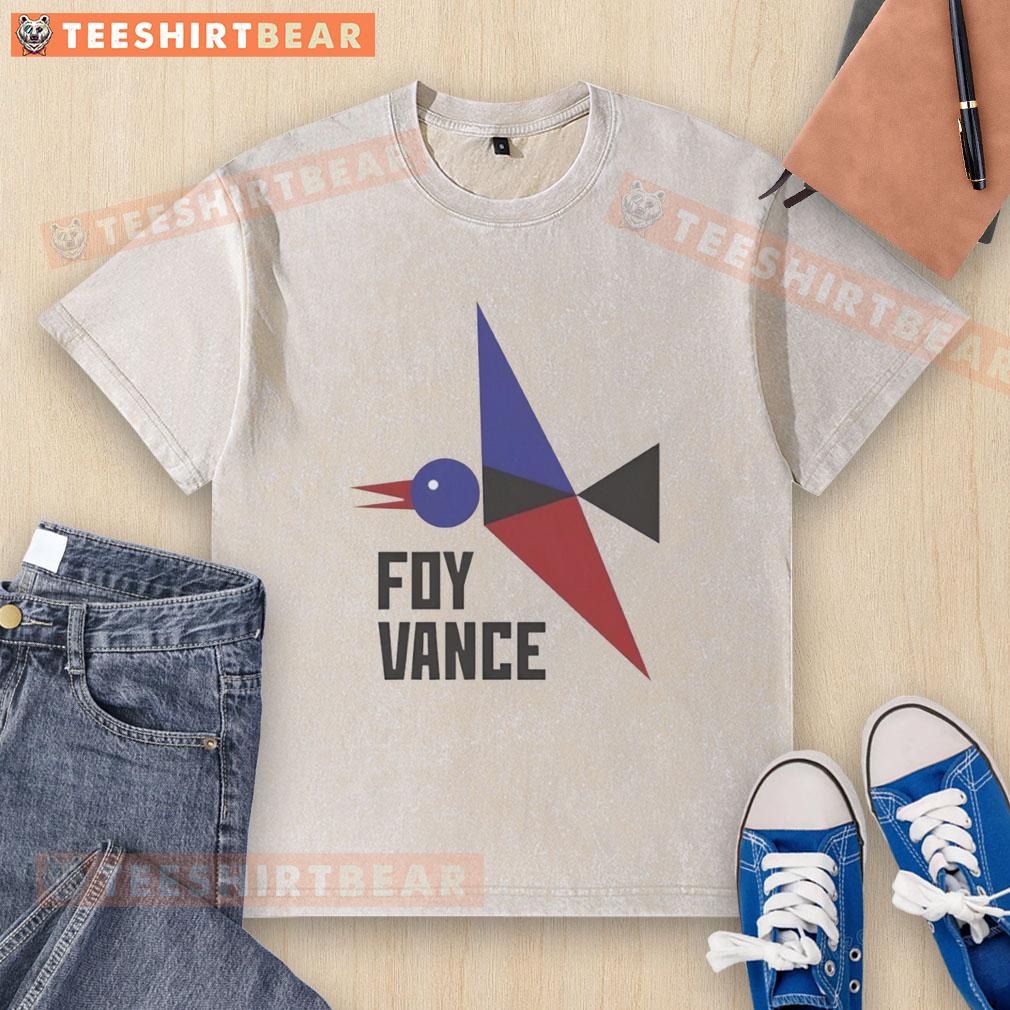 Official Foy Vance Bird Washed T-Shirt featuring a unique bird graphic, perfect for fans and casual wear.