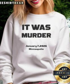 Official Renee Nicole Good Minneapolis sweatshirt in navy blue, featuring a stylish design perfect for casual wear.