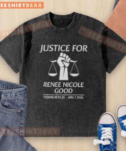 Official Justice for Renee Nicole Good Minneapolis T-Shirt, January 7, 2026, showcasing support for justice and awareness.
