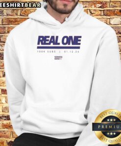 Alt Text: Official New York Giants Real One K Subs Hoodie in blue, featuring team logo and stylish design for fans.