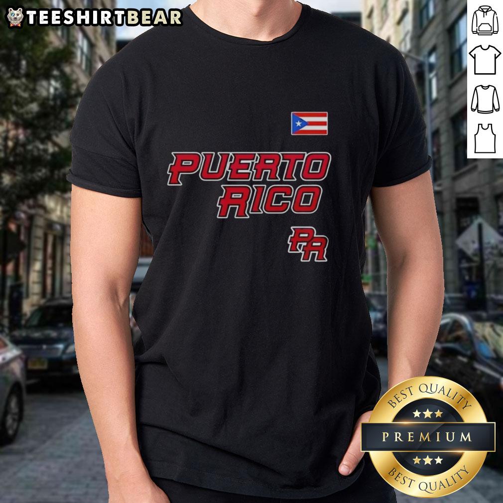 Official Puerto Rico World Baseball 2026 T-Shirt featuring vibrant colors and team logo, perfect for fans and collectors.