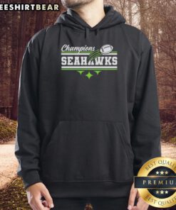 Alt Text: Official Seattle Seahawks Football 2026 Champion Banner Hoodie showcasing team pride and championship spirit.