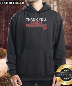 Official Thank You Coach McDermott Hoodie featuring a classic design, perfect for showing appreciation and team spirit.
