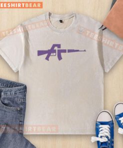 Original AR Rifle Los Angeles Lakers Icon Washed T-Shirt featuring bold Lakers logo in vibrant colors.
